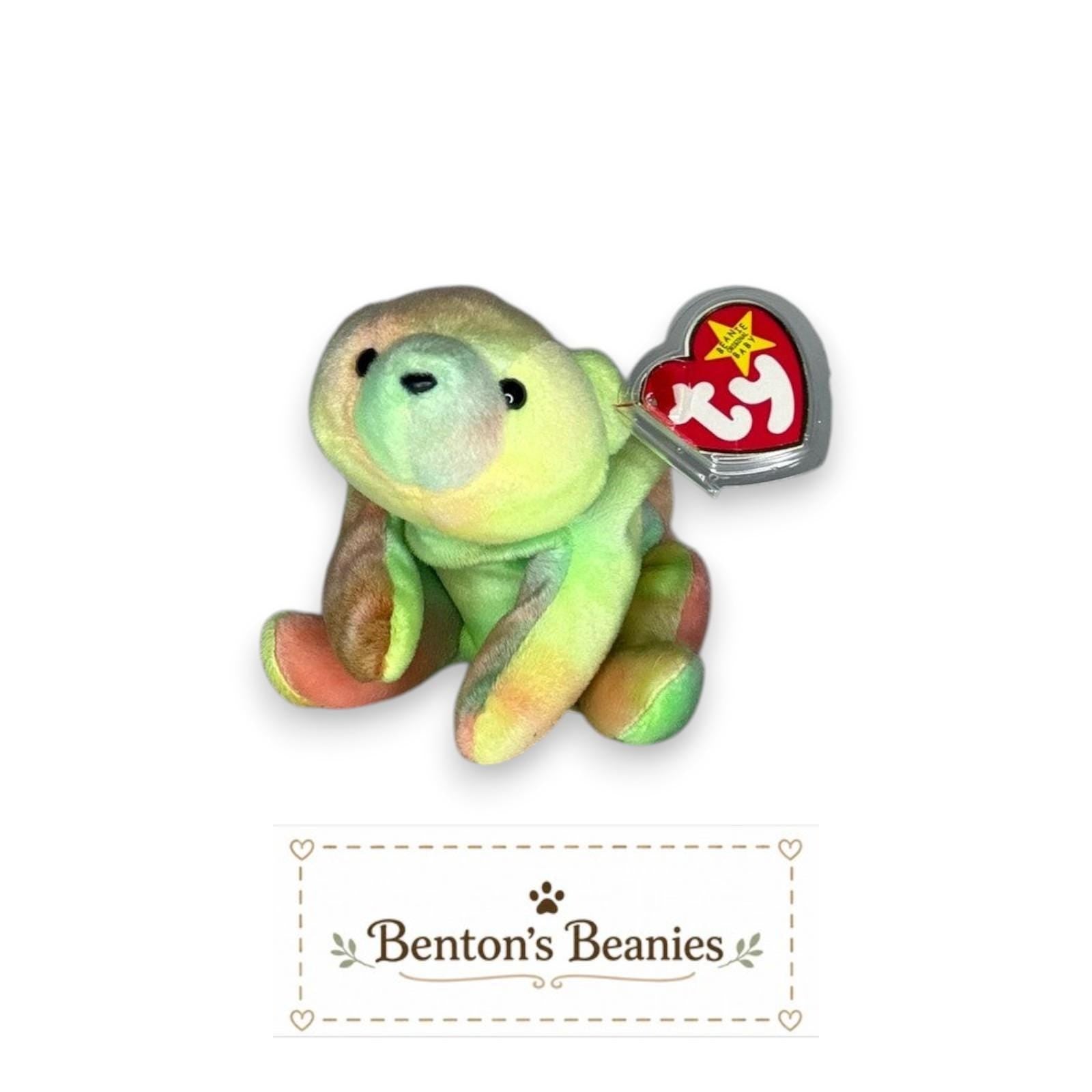 Sammy the Bear TY Beanie Baby | Mint Heart & Tush Tag