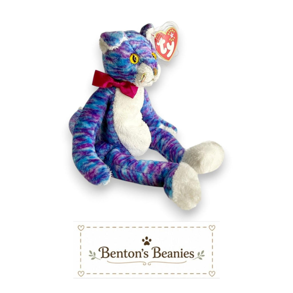 Kooky the Cat TY Beanie Baby | Mint Heart & Tush Tag