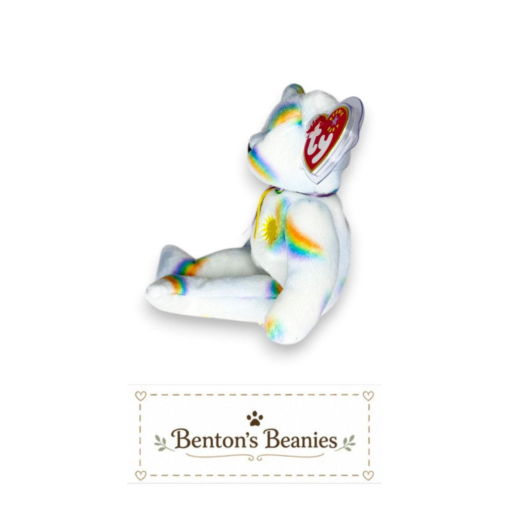 Cheery the Bear TY Beanie Baby | Mint Heart/Tush Tag