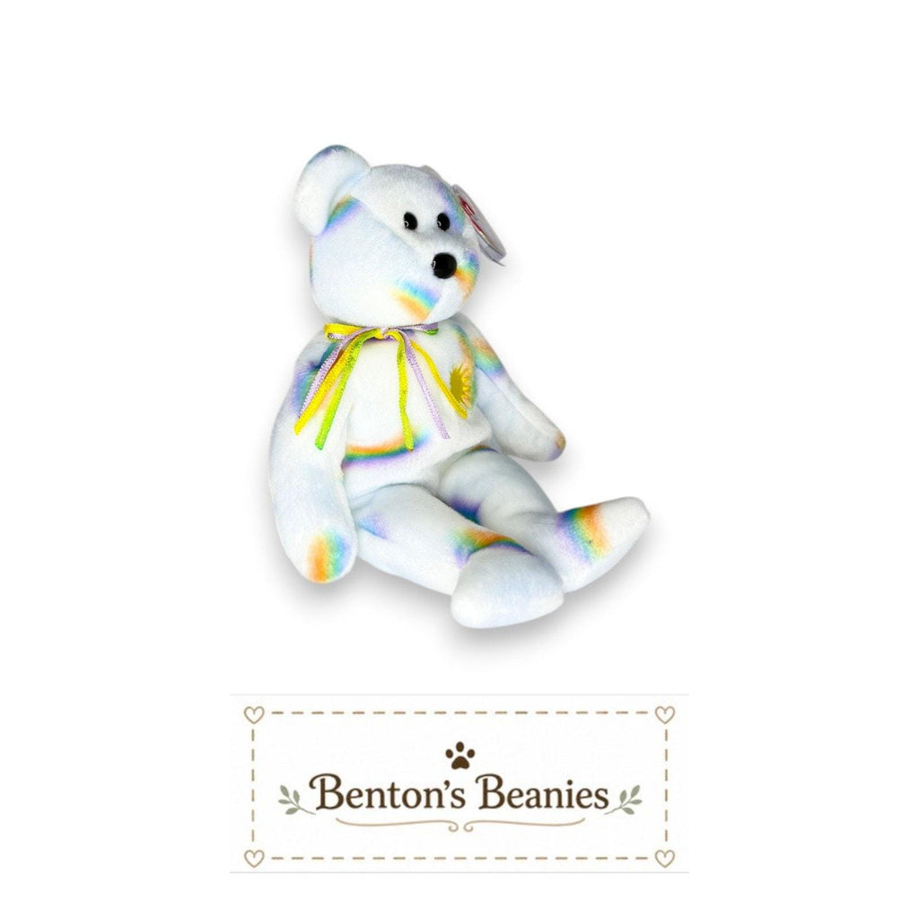 Cheery the Bear TY Beanie Baby | Mint Heart/Tush Tag