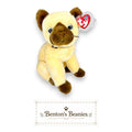 Siam the Cat TY Beanie Buddies | Mint Heart & Tush Tags