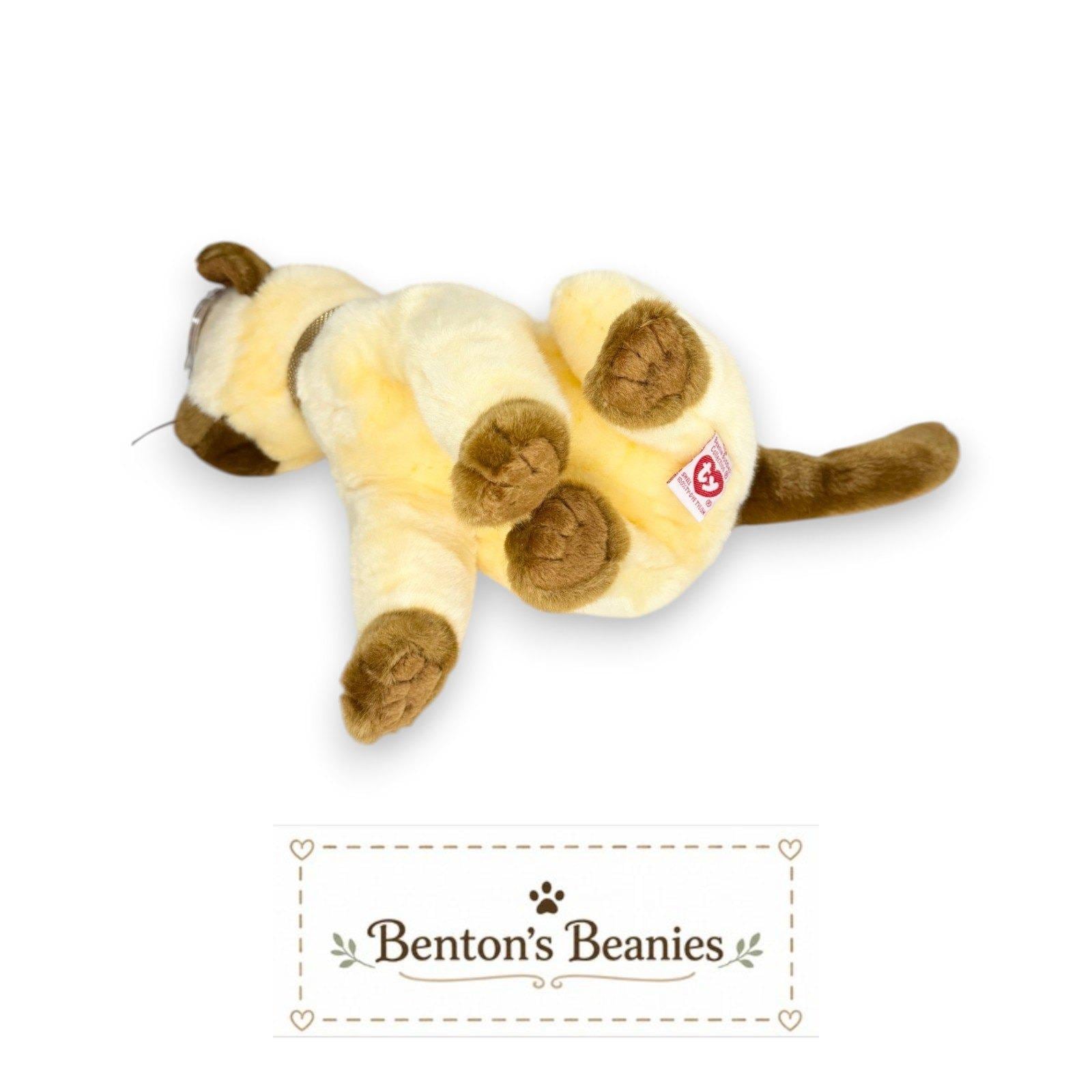 Siam the Cat TY Beanie Buddies | Mint Heart & Tush Tags
