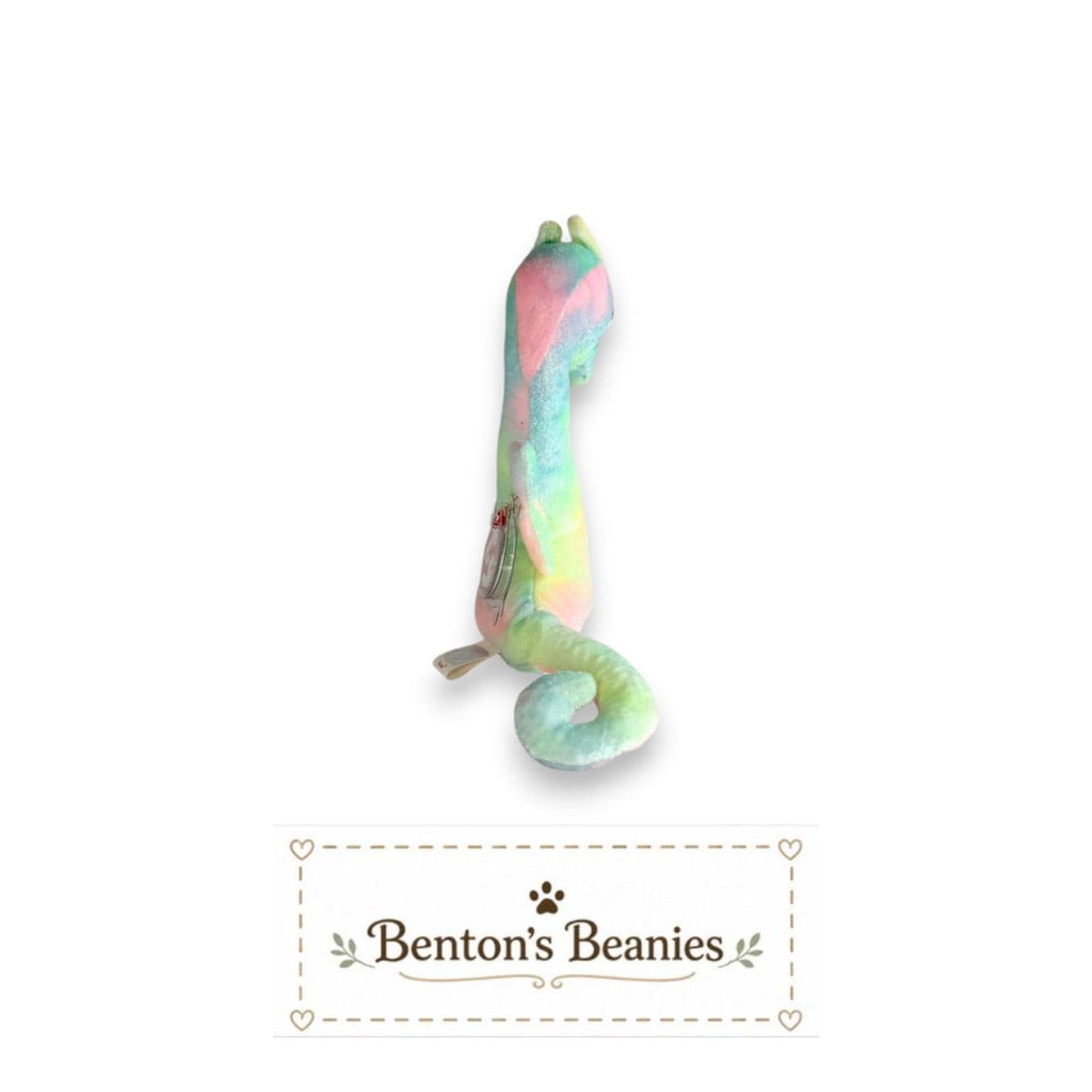 Neon the Seahorse TY Beanie Baby | Mint Heart & Tush Tag