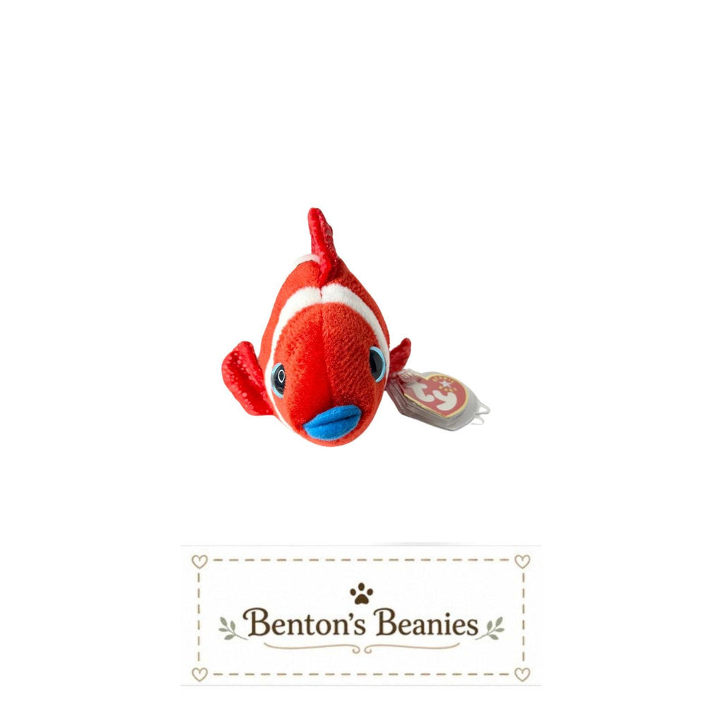 Jester the Fish TY Beanie Baby | Mint Heart & Tush Tag