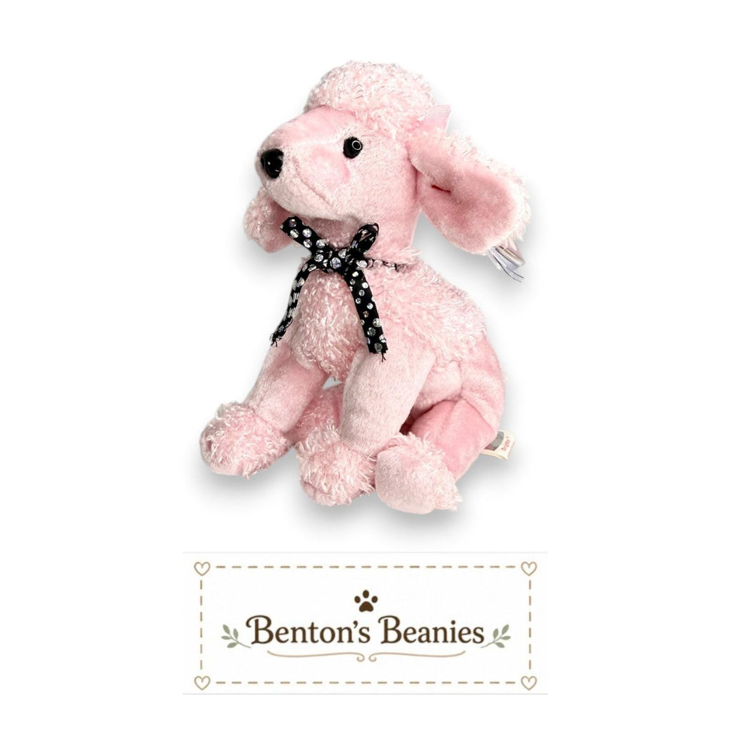 Brigitte the Poodle Ty Beanie Baby | Parisian Pink Pup | Mint Heart Tag