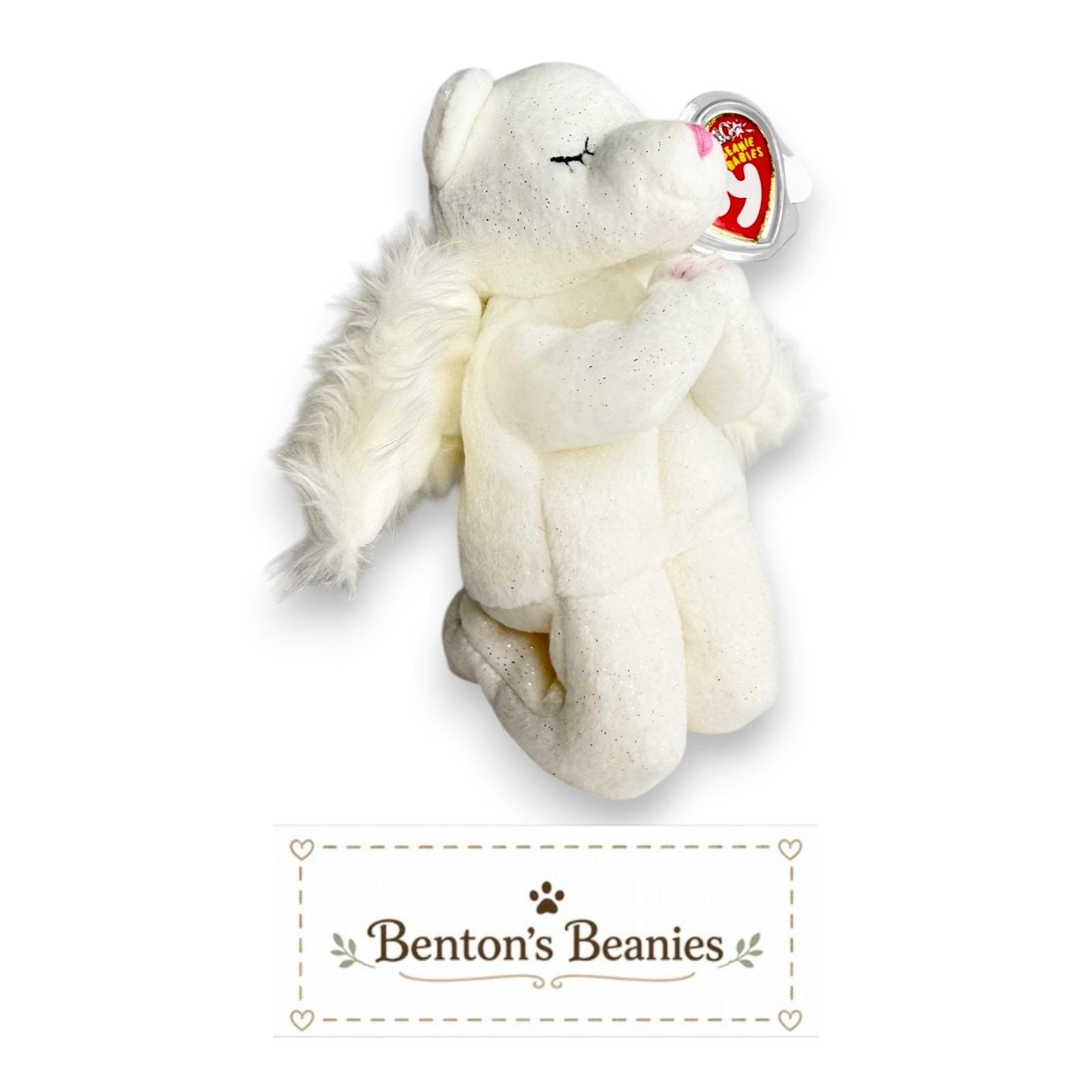 Blessed the Bear Ty Beanie Baby | Praying Guardian | Mint Heart Tag