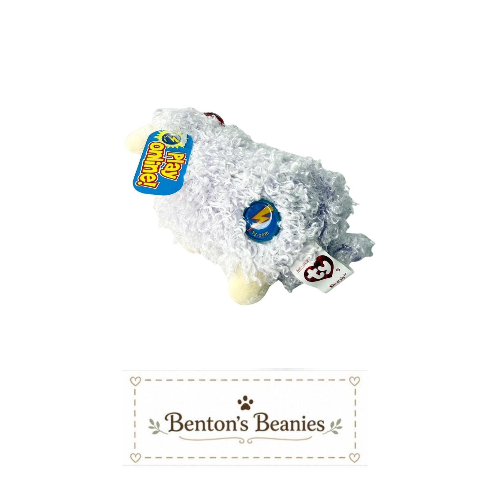 Shearsly the Sheep TY Beanie Baby 2.0 | Mint Heart & Tush Tags
