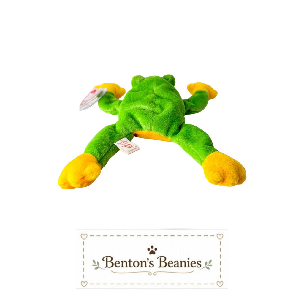 Smoochy the Frog TY Beanie Baby | Mint Heart & Tush Tag