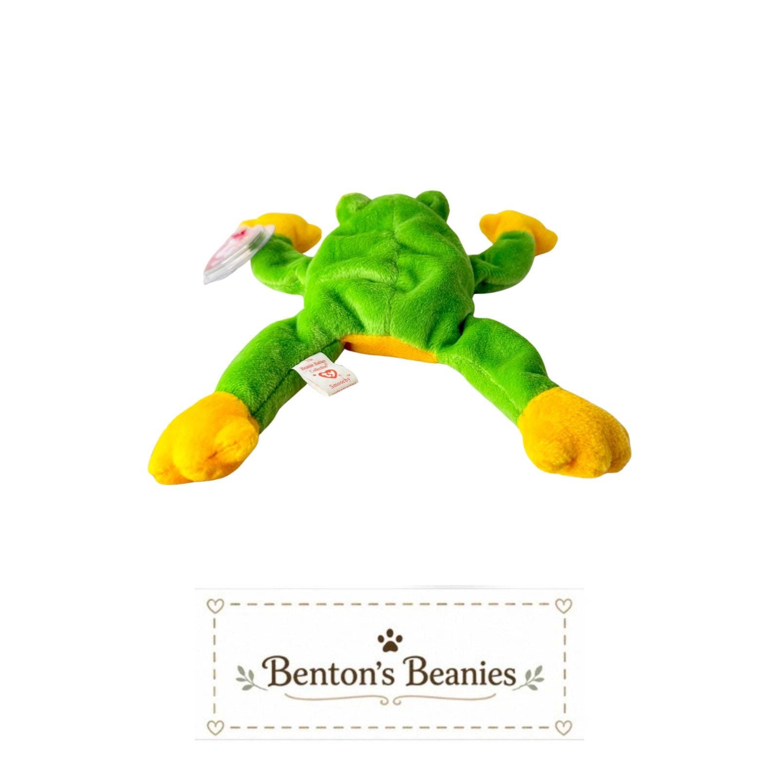 Smoochy the Frog TY Beanie Baby | Mint Heart & Tush Tag