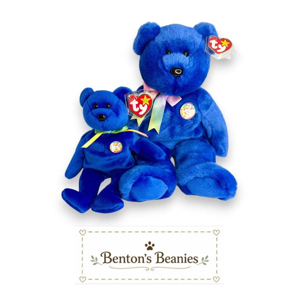 Clubby Ty Beanie Baby & Buddy Set | Founder's Favorite | Mint Heart Tags