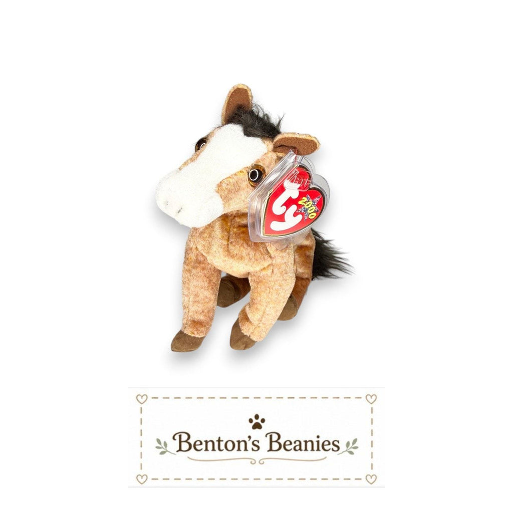 Oats the Horse TY Beanie Baby | Mint Heart & Tush Tag