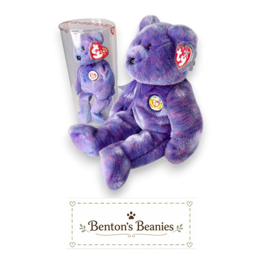 Clubby III Ty Beanie Baby & Buddy Set | Heritage Keepsake | Mint Heart Tags