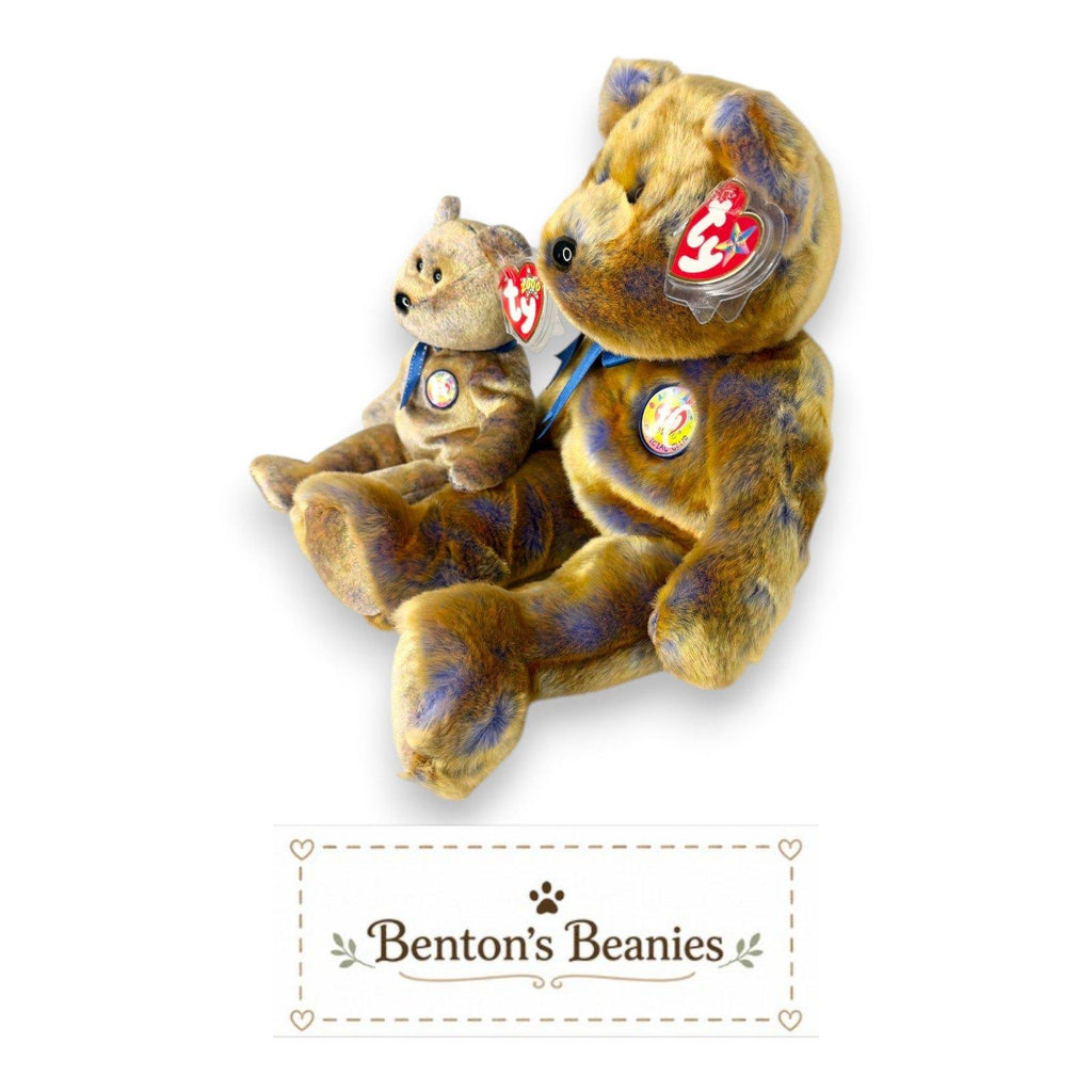 Clubby III Ty Beanie Baby & Buddy Set | Heritage Keepsake | Mint Heart Tags