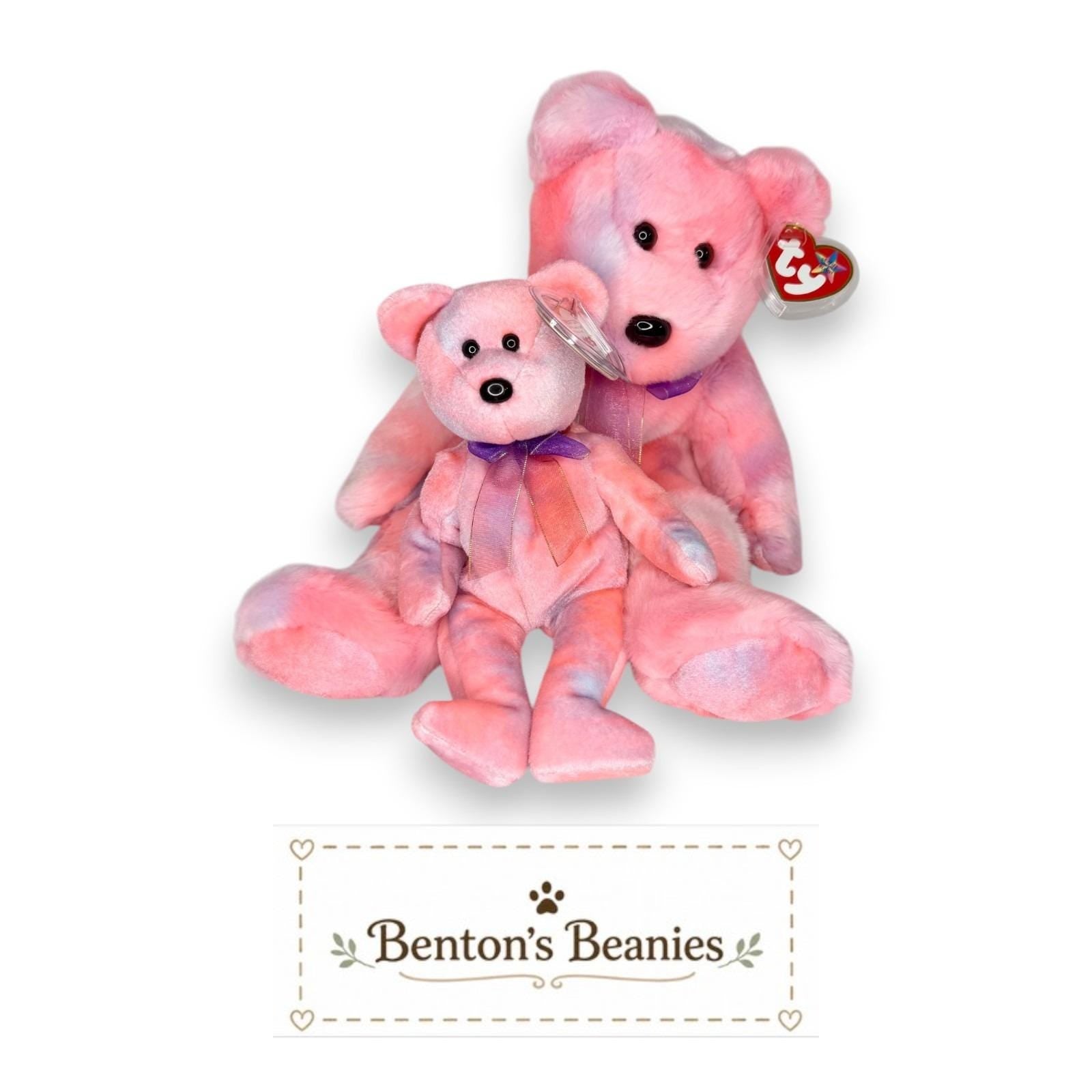 Clubby V Ty Beanie Baby & Buddy Set | Celebration Classic | Mint Heart Tags