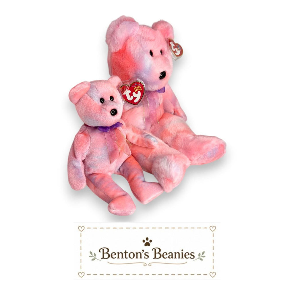 Clubby V Ty Beanie Baby & Buddy Set | Celebration Classic | Mint Heart Tags