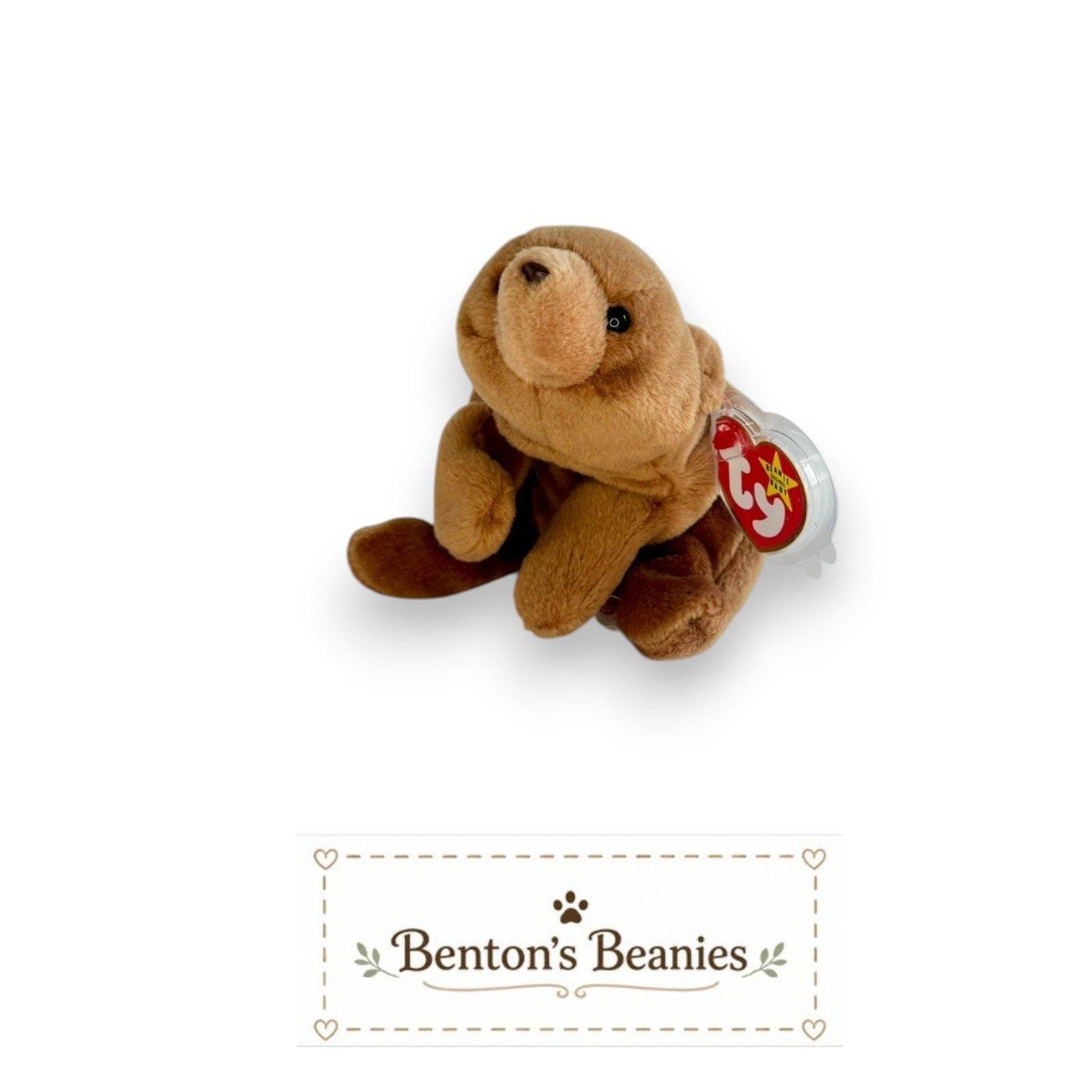 Cubbie the Brown Bear Ty Beanie Baby | Classic Cub Charm | Mint Heart Tag