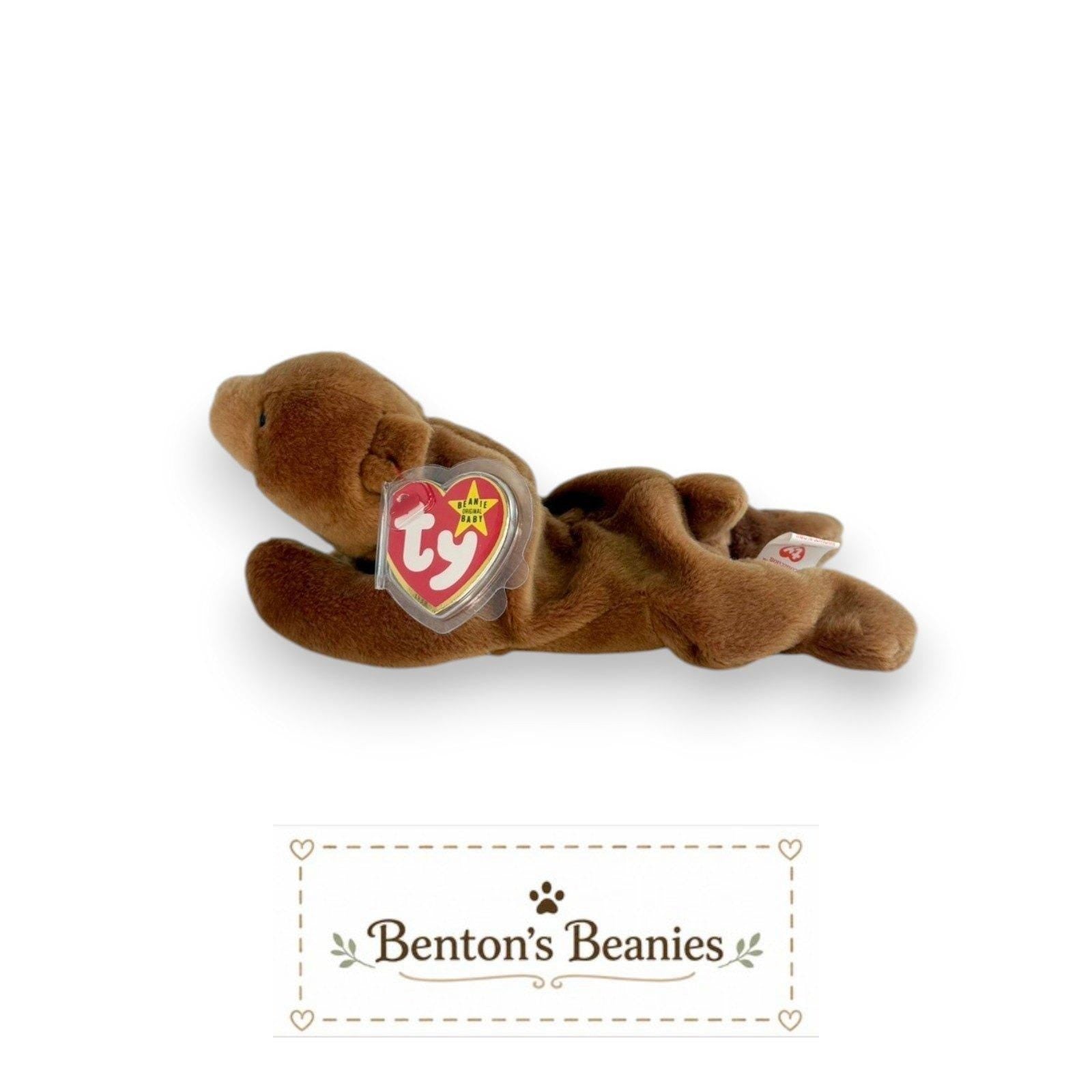Cubbie the Brown Bear Ty Beanie Baby | Classic Cub Charm | Mint Heart Tag