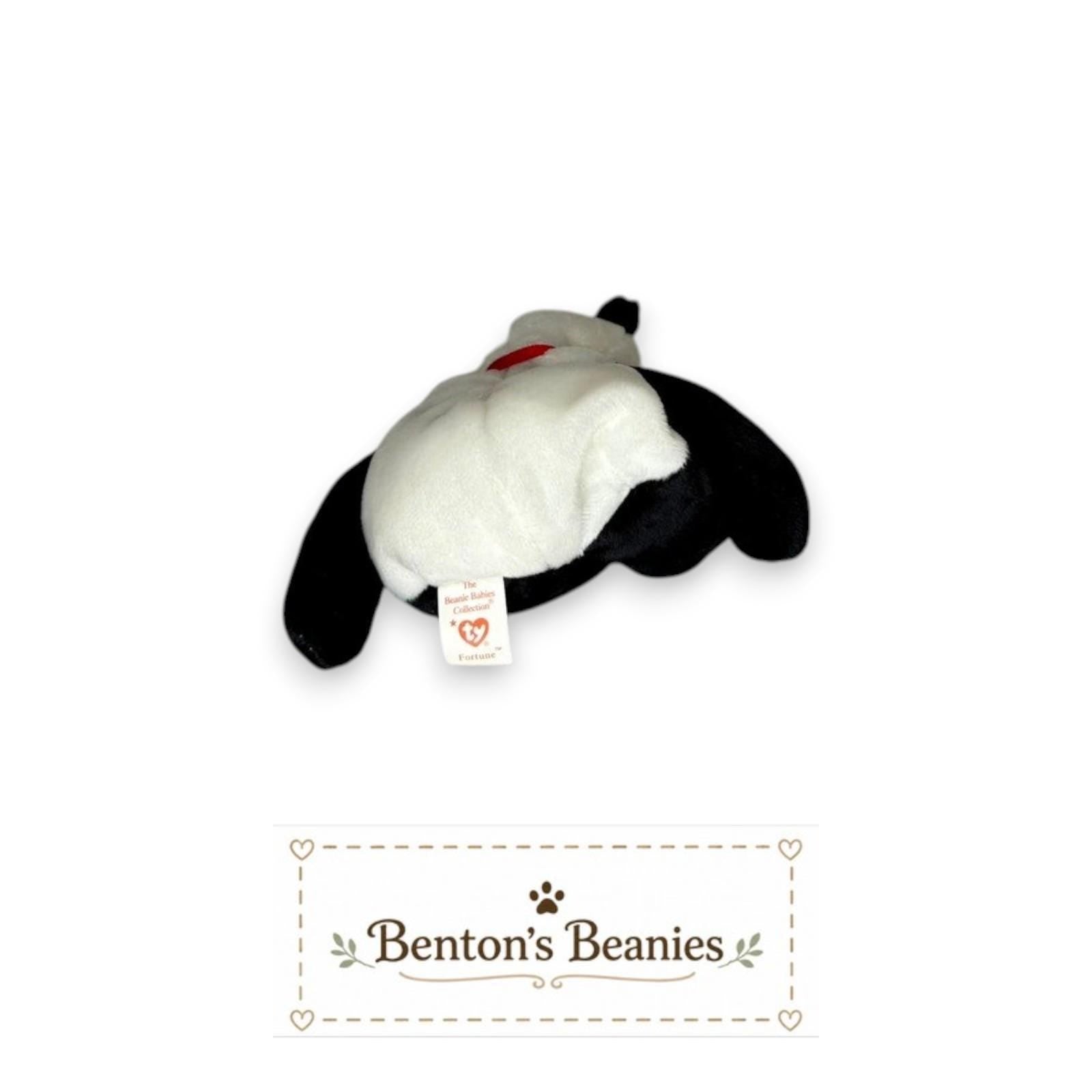 Fortune the Bear TY Beanie Baby | Mint Heart & Tush Tag