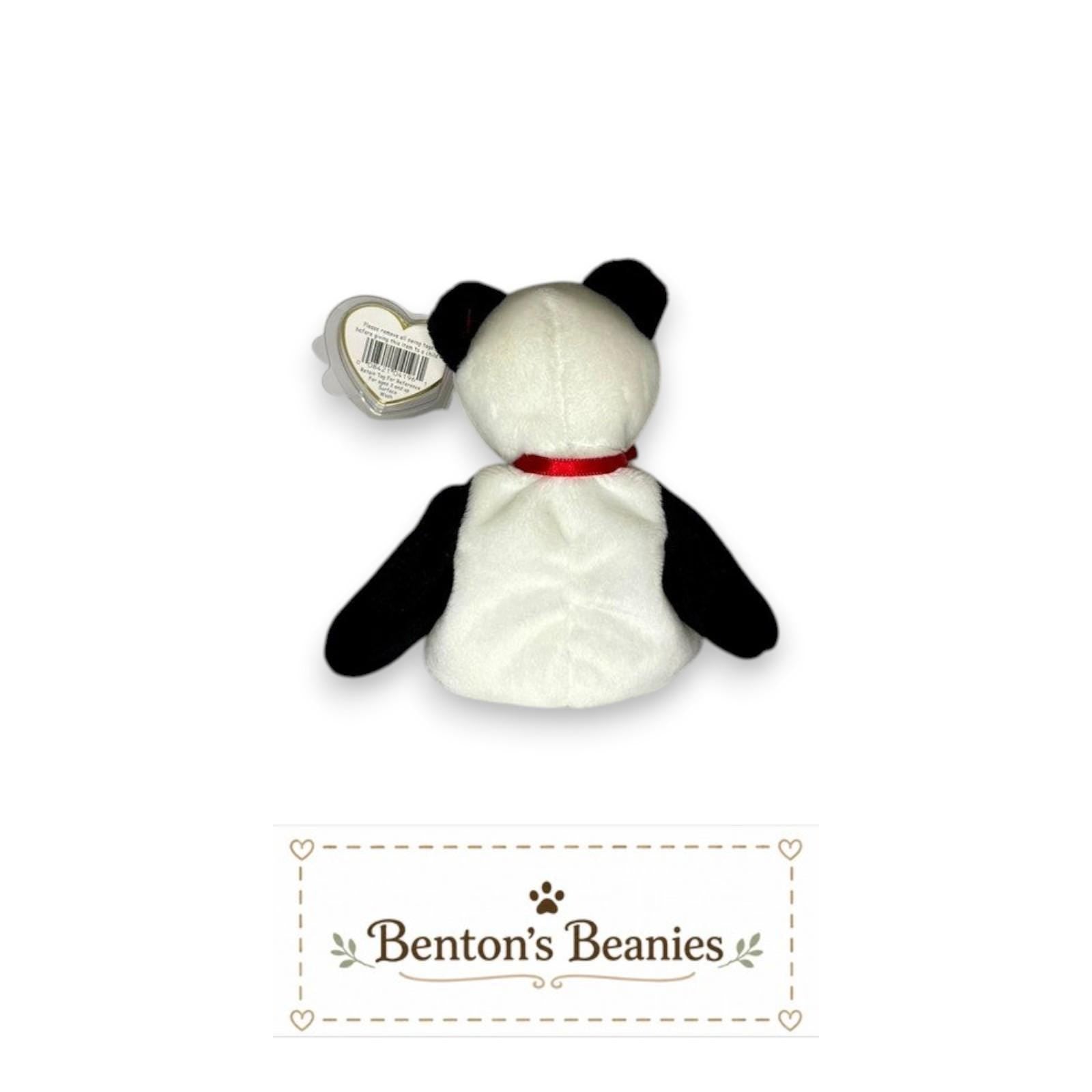 Fortune the Bear TY Beanie Baby | Mint Heart & Tush Tag