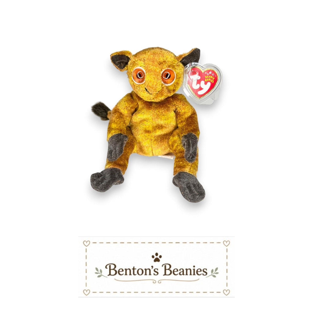 Gizmo the Lemur TY Beanie Baby | Mint Heart & Tush Tag