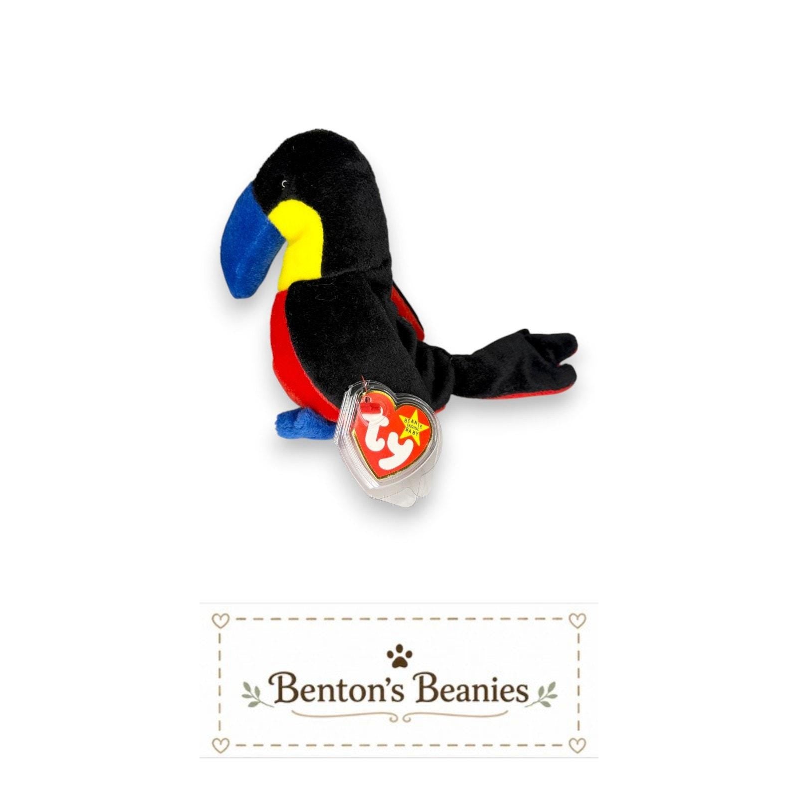 Kiwi the Toucan TY Beanie Baby | Mint Heart & Tush Tag