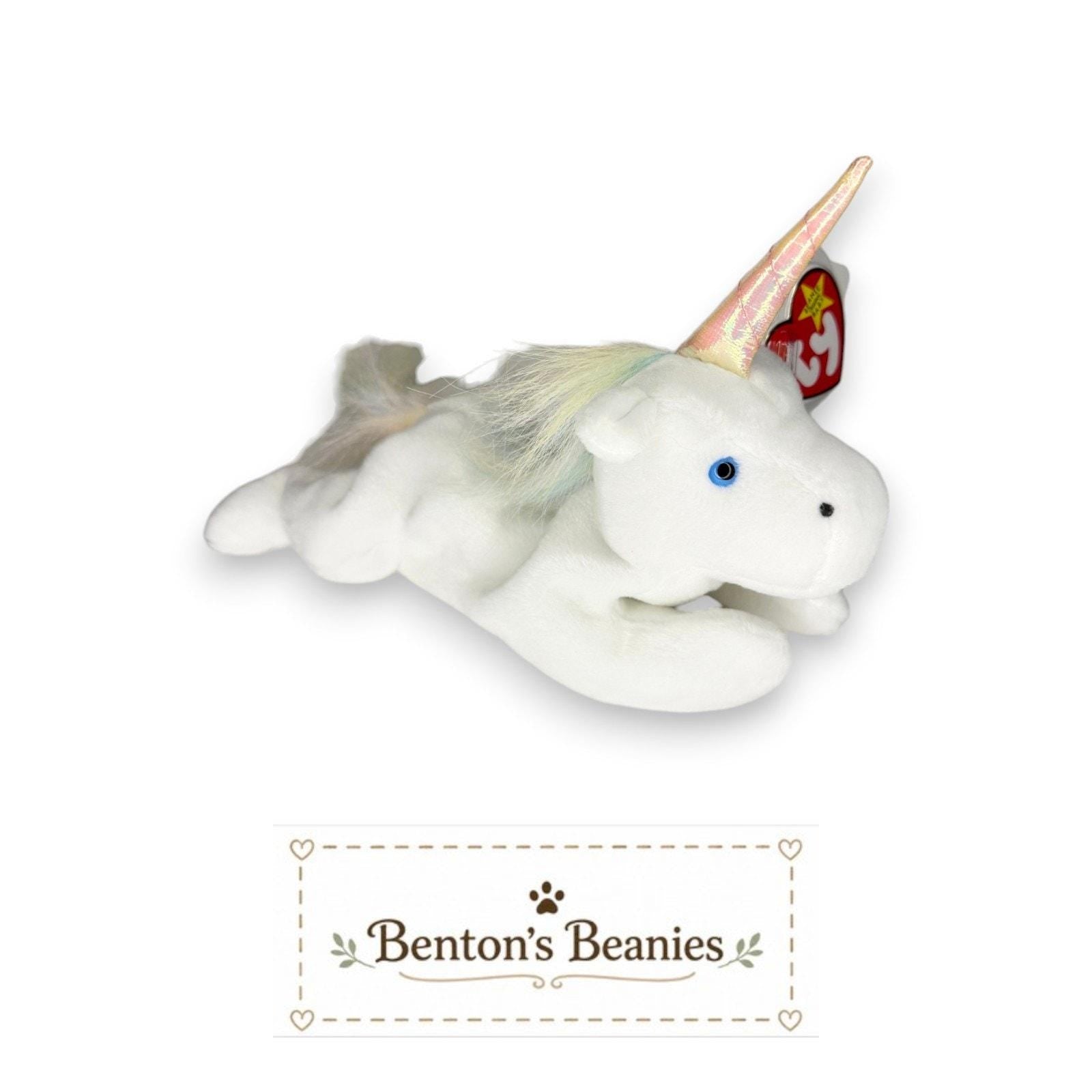 Mystic the Unicorn TY Beanie Baby | Mint Heart & Tush Tag
