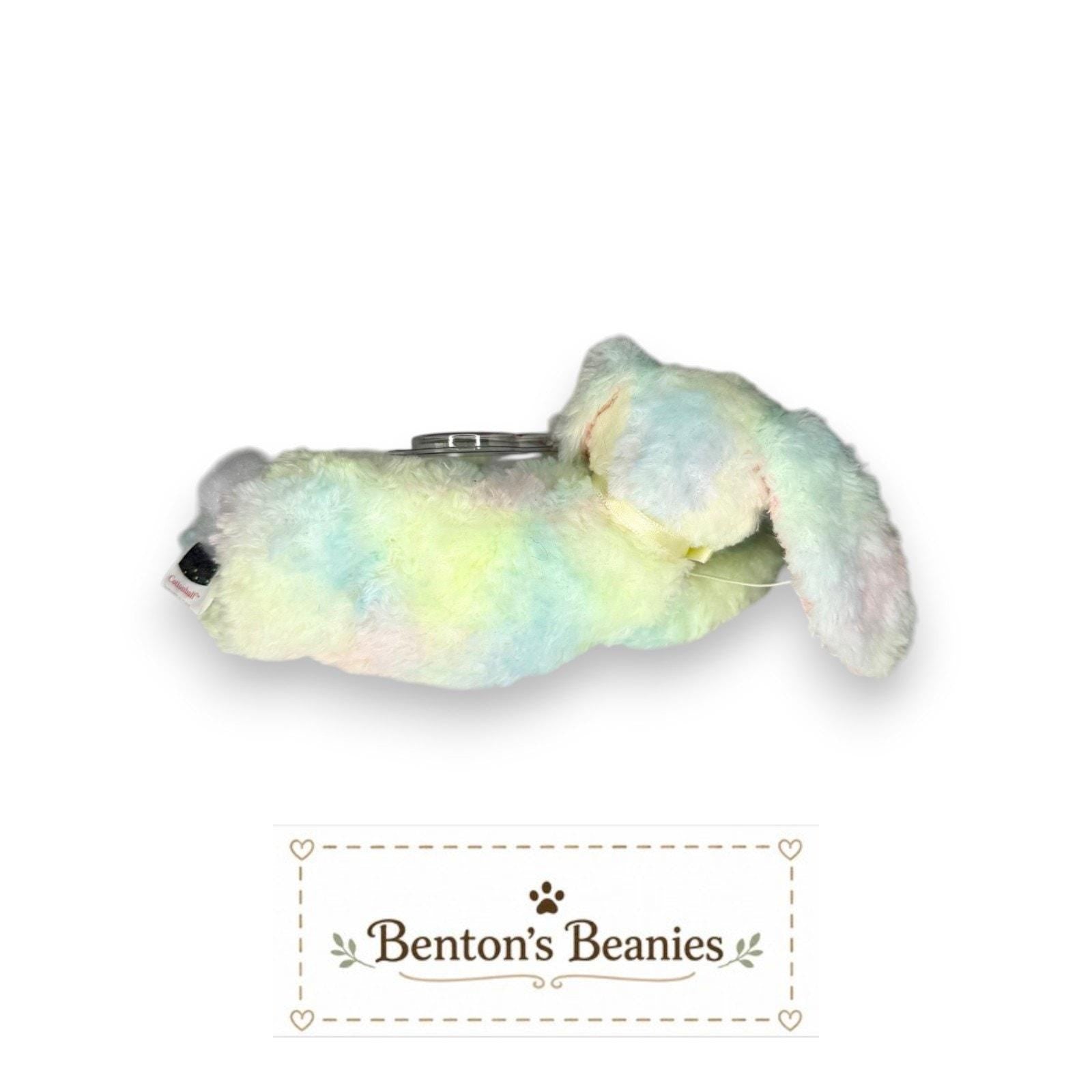 Cottonball the Rabbit TY Beanie Baby | Mint Heart & Tush Tag