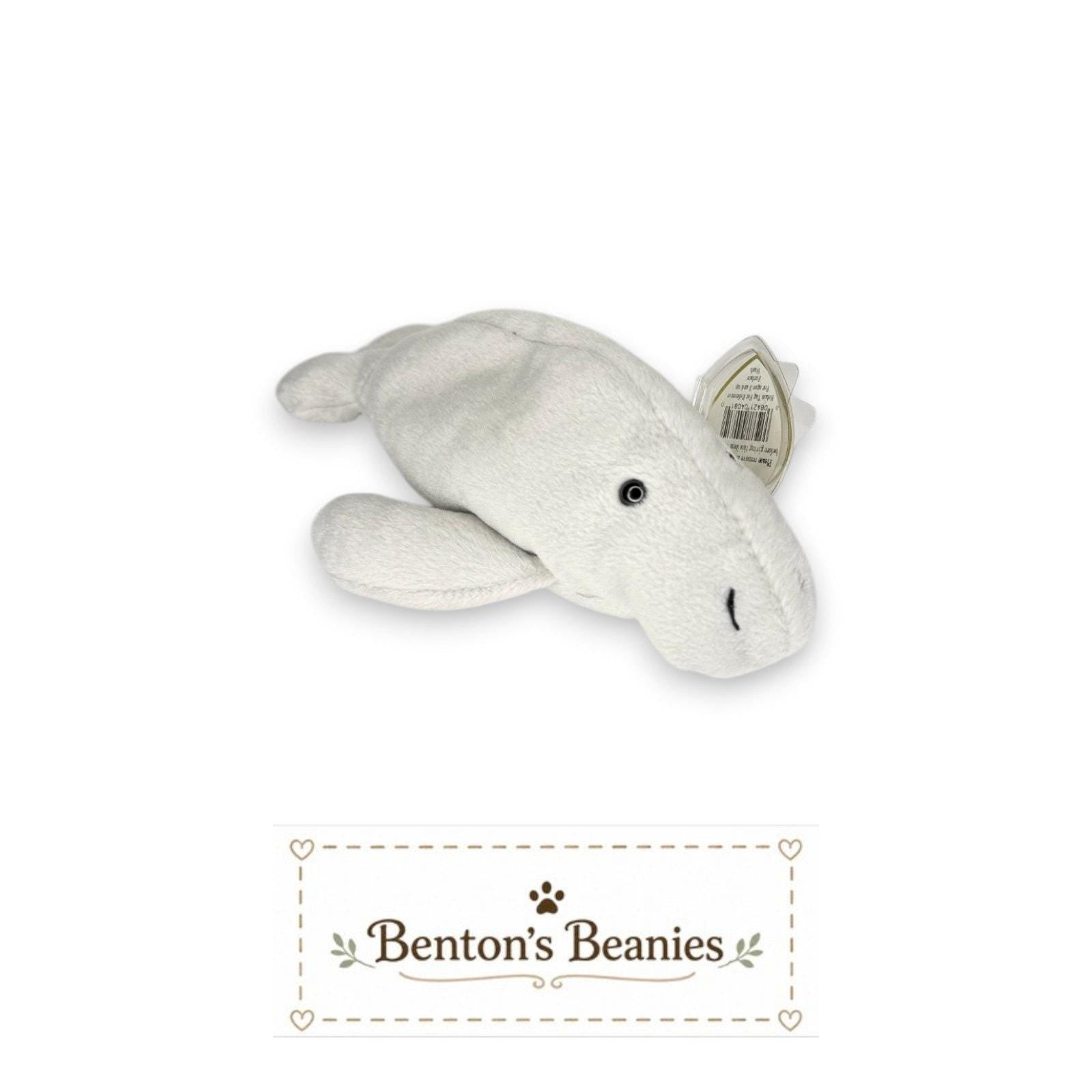 Manny the Manatee TY Beanie Baby | Mint Heart & Tush Tag
