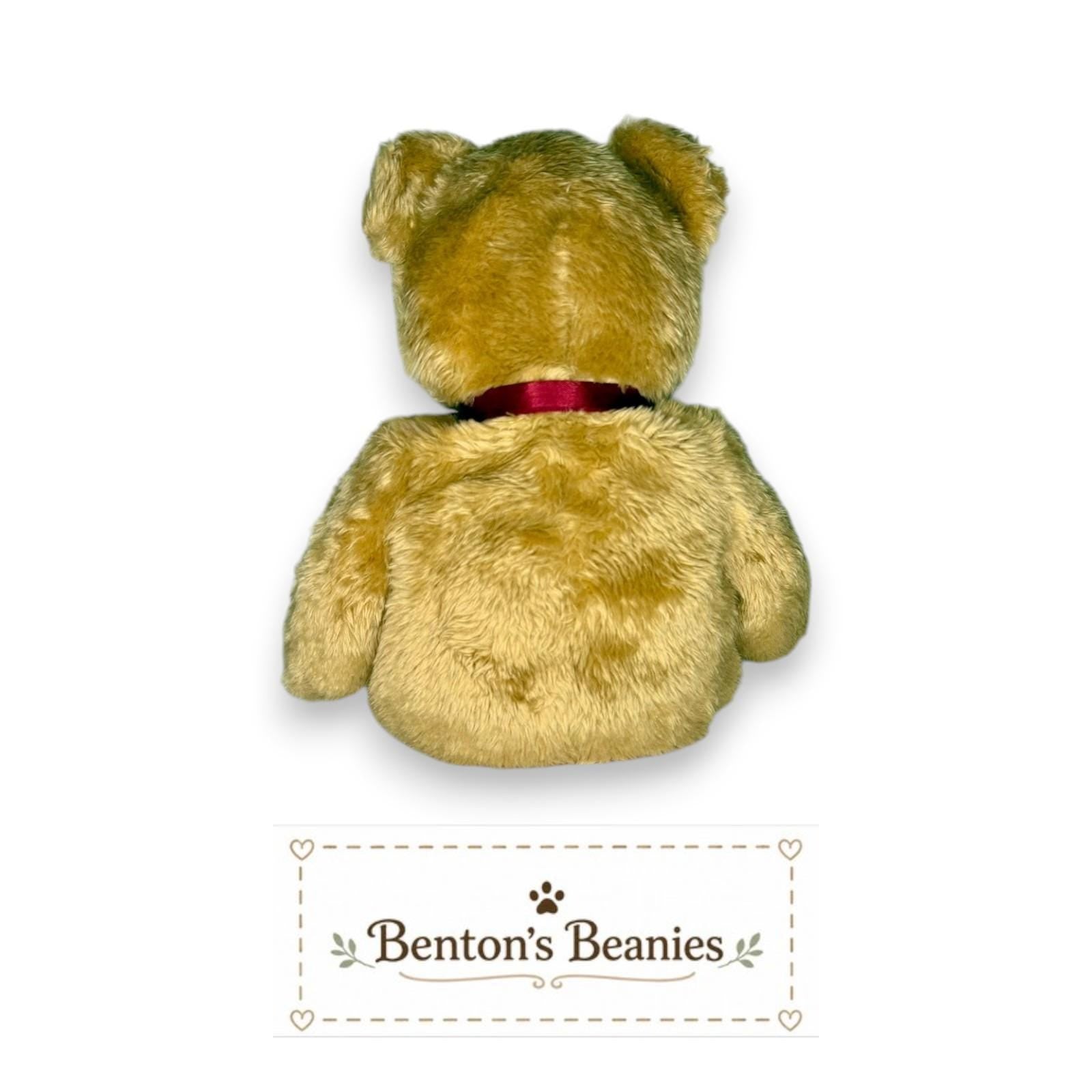 Curly the Bear TY Beanie Buddies | Mint Heart & Tush Tags
