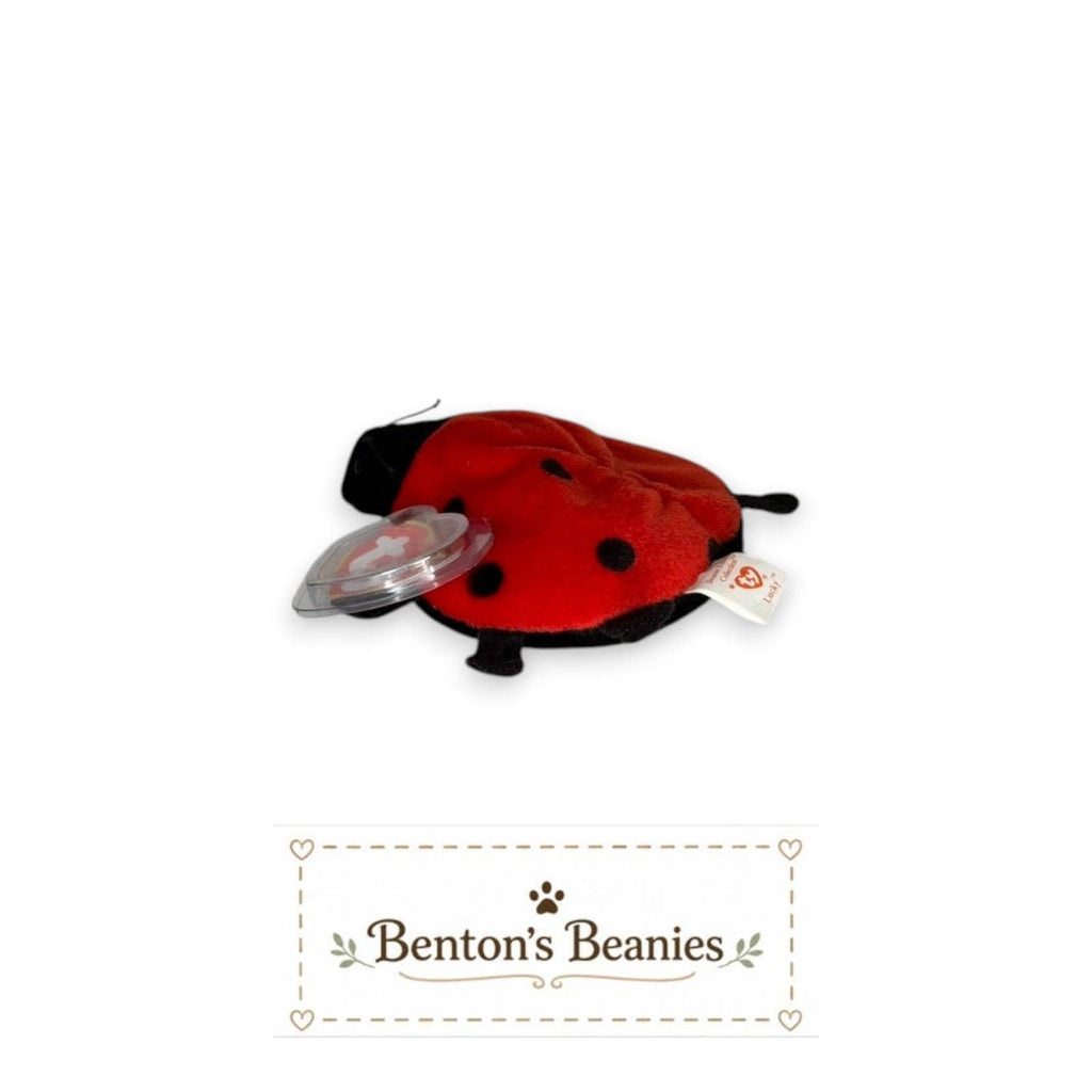 Lucky the Ladybug TY Beanie Baby | Mint Heart & Tush Tag
