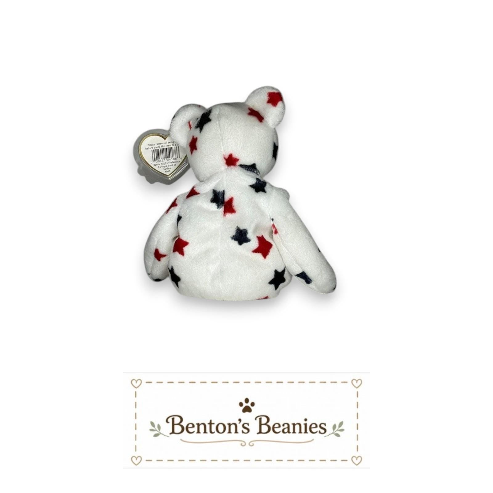 Glory the Bear TY Beanie Baby | Mint Heart & Tush Tag