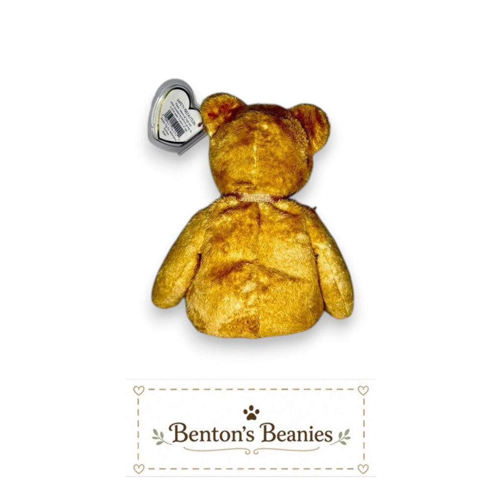 Cashew the Bear TY Beanie Baby | Mint Heart & Tush Tag