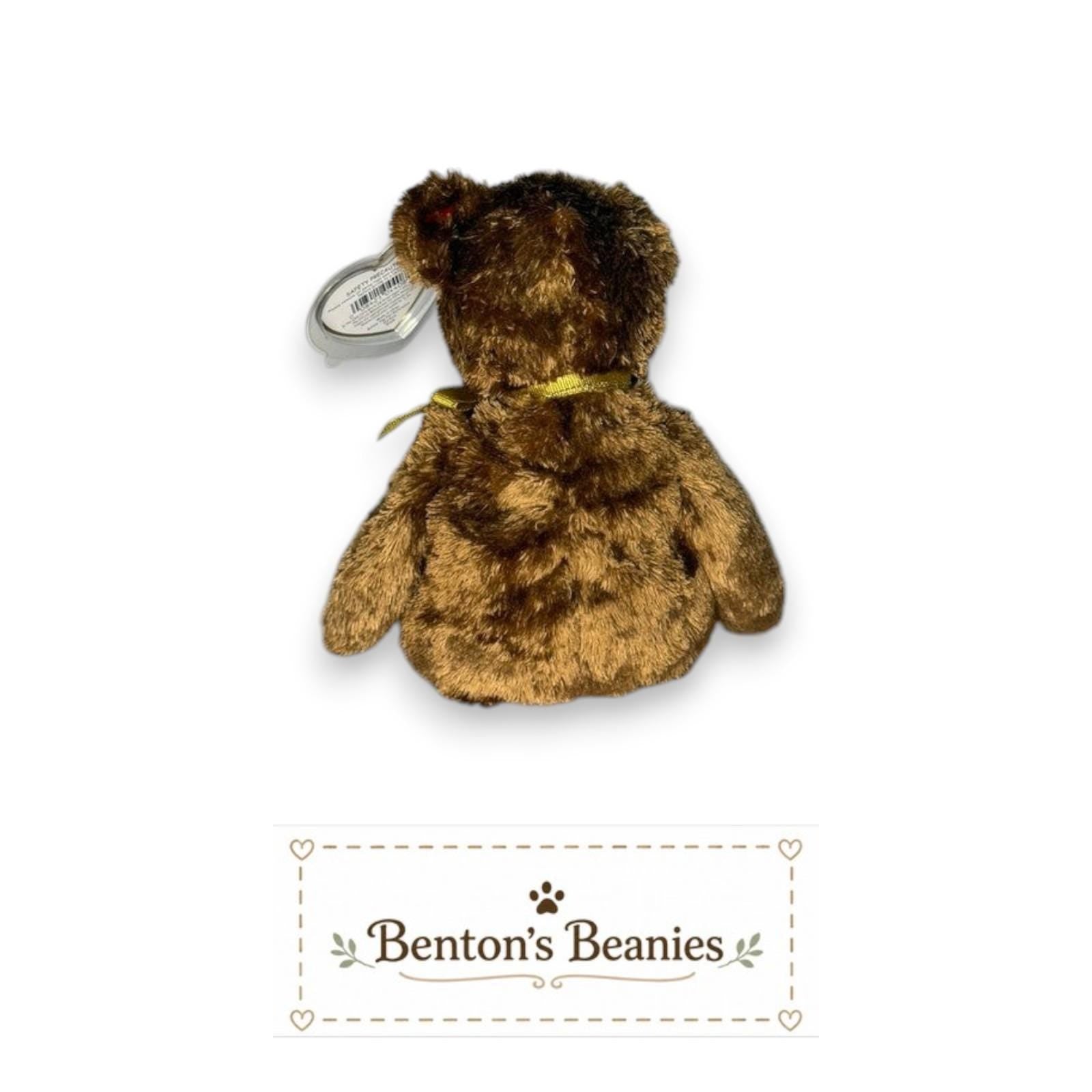 Champion the England Bear TY Beanie Baby | Mint Heart & Tush Tag