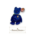 Clubby the Bear TY Beanie Baby | Mint Heart/Tush Tag