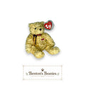 Herschel the Cracker Barrel Bear TY Beanie Baby | Mint Heart & Tush Tag