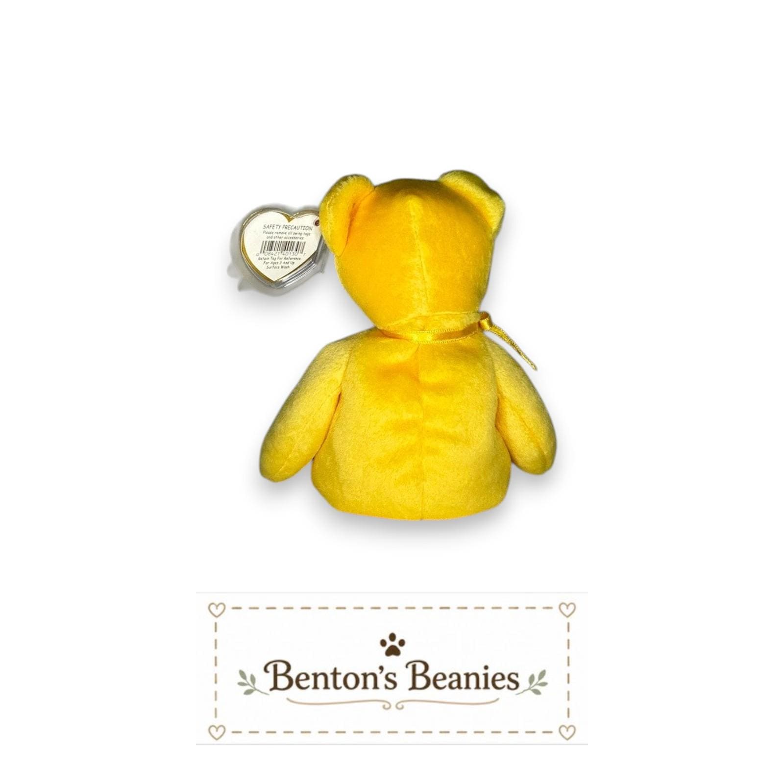 Kansas the Bear TY Beanie Baby | Mint Heart and Tush Tag
