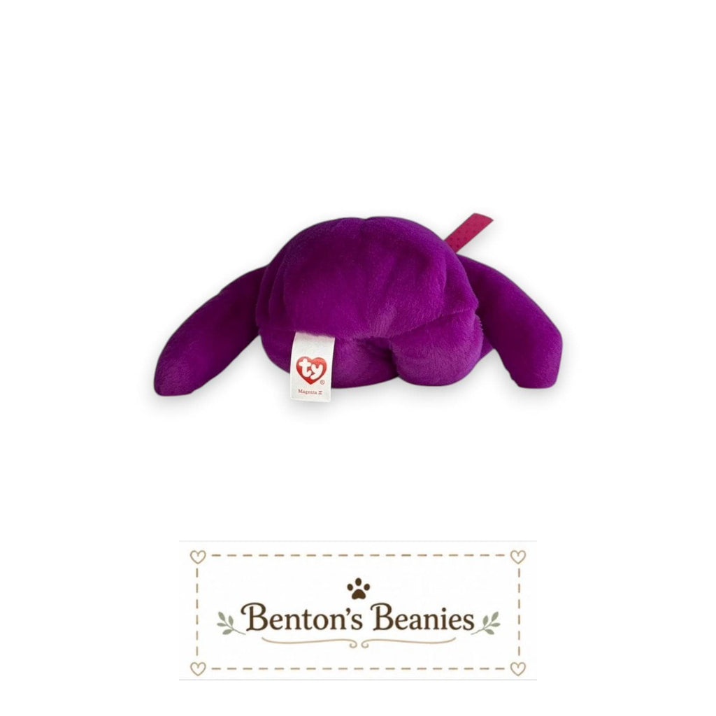 Magenta II the Bear TY Beanie Baby | Mint Heart/Tush Tag NEW