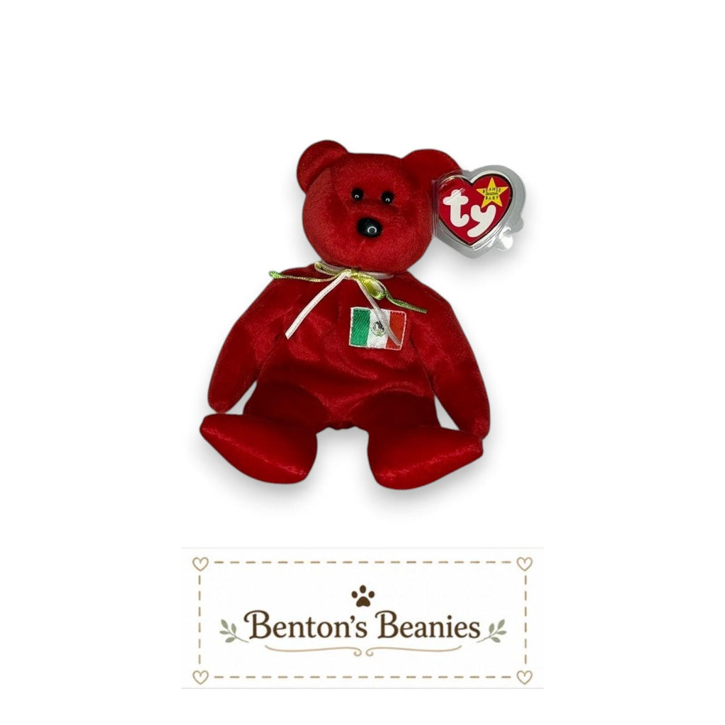 Osito the Bear TY Beanie Baby | Mint Heart/Tush Tag