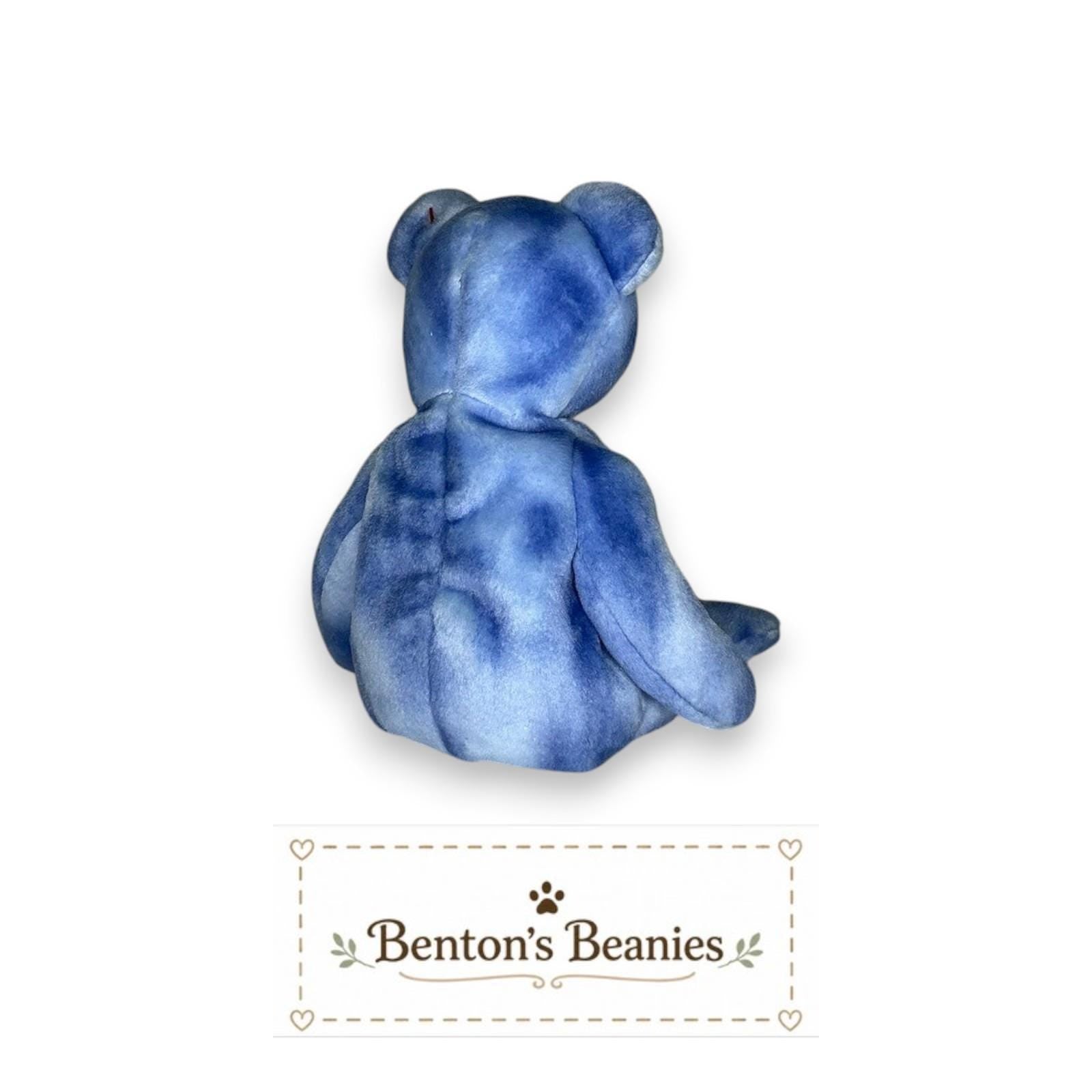 Peace Symbol the Bear TY Beanie Baby | Mint Heart/Tush Tag