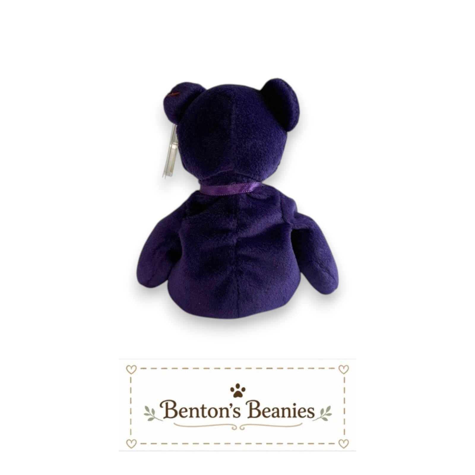 Princess the Bear TY Beanie Baby | Mint Heart & Tush Tag
