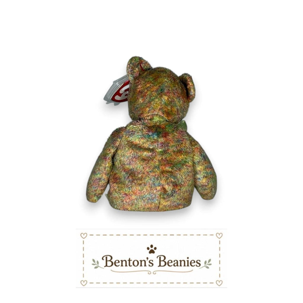 Speckles the Bear TY Beanie Baby | Mint Heart & Tush Tag