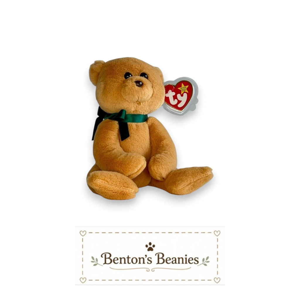 Winston the Bear TY Beanie Baby | Mint Heart/Tush Tag NEW