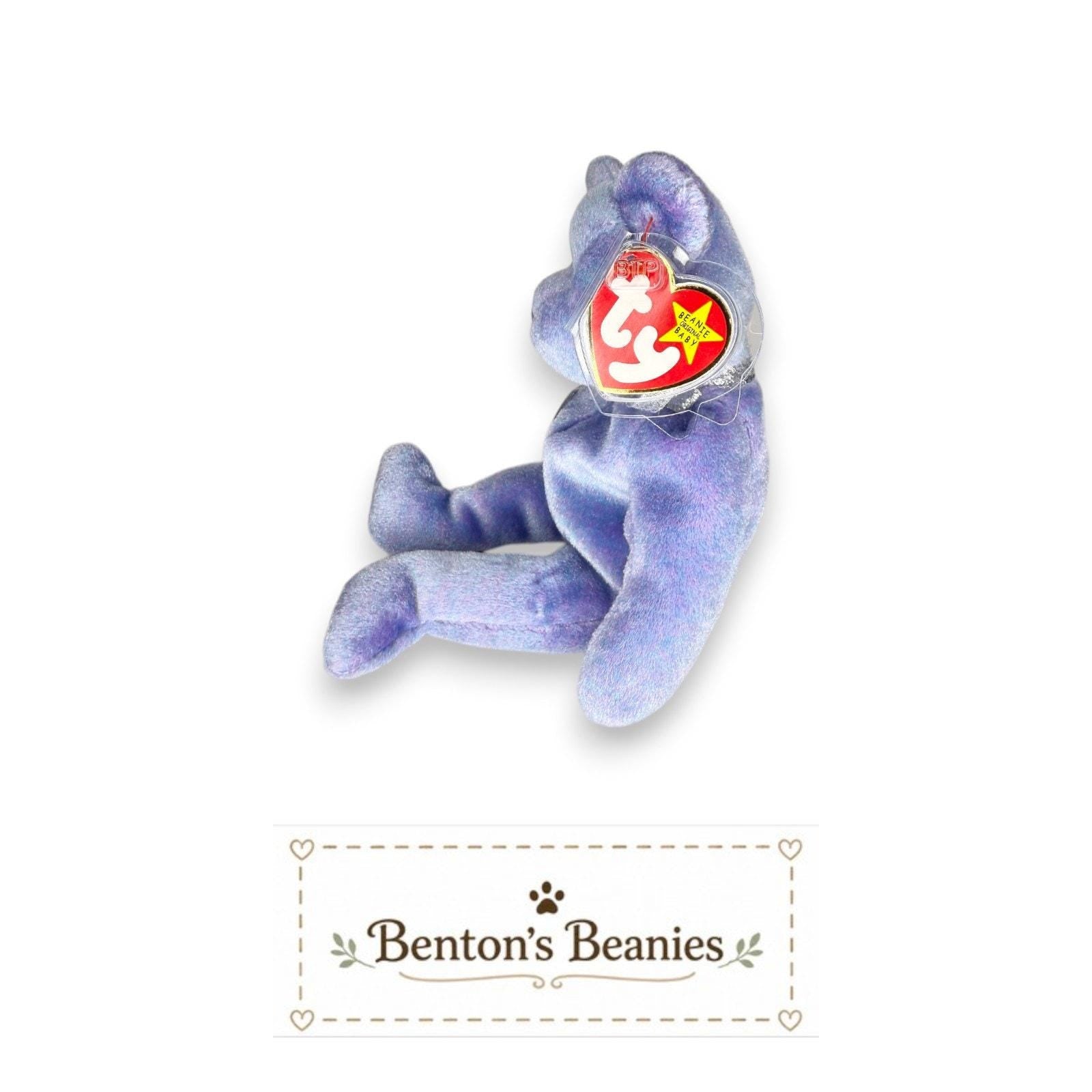 Clubby II the Bear TY Beanie Baby | Mint Heart/Tush Tag