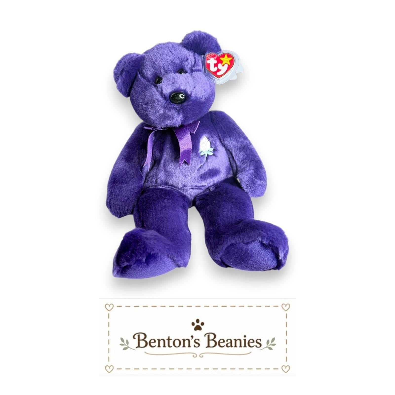 Princess the Bear Ty Beanie Buddy | Royal Treasure | Mint Heart Tag