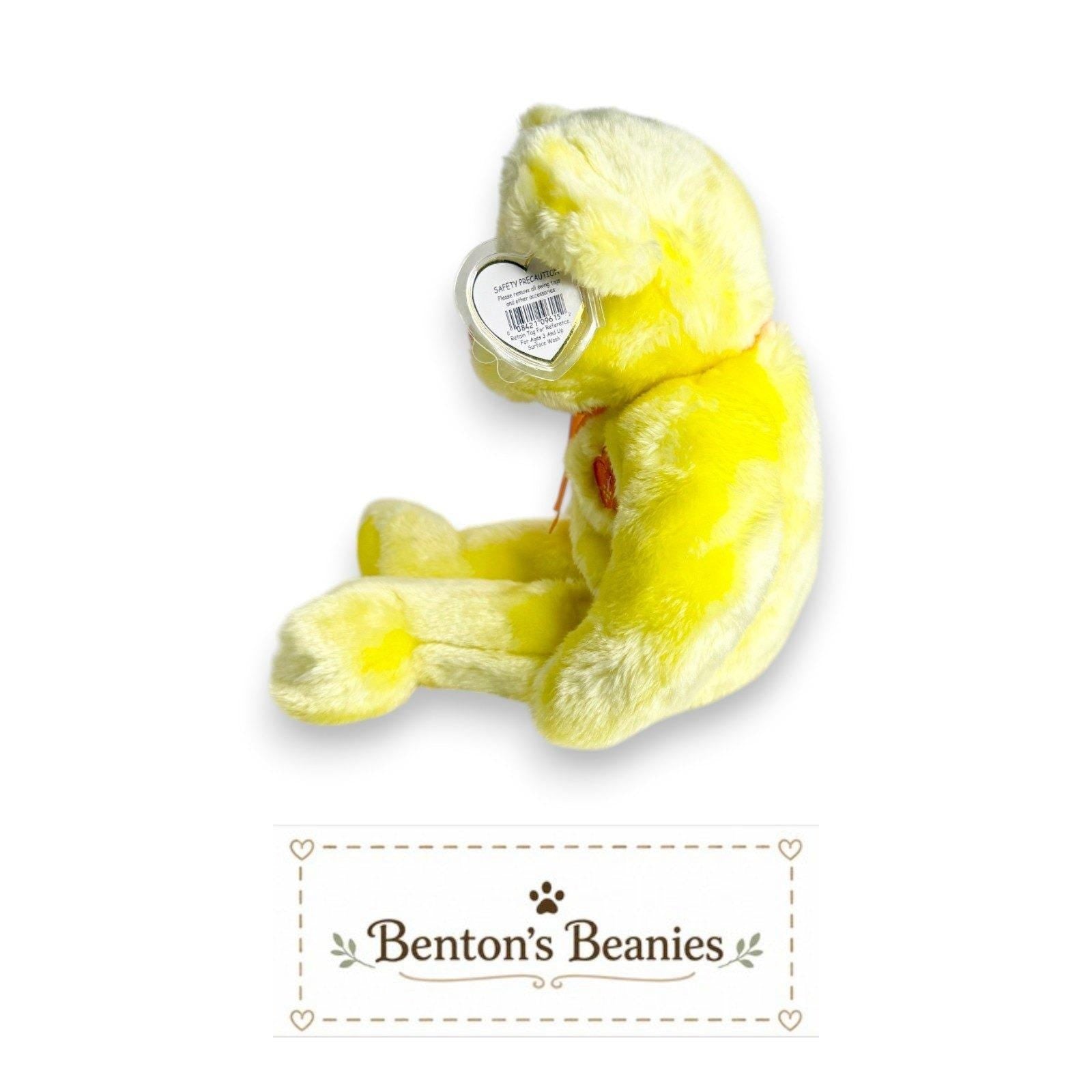 Bunga Raya the Bear Ty Beanie Buddy | Blooming Beauty | Mint Heart Tag