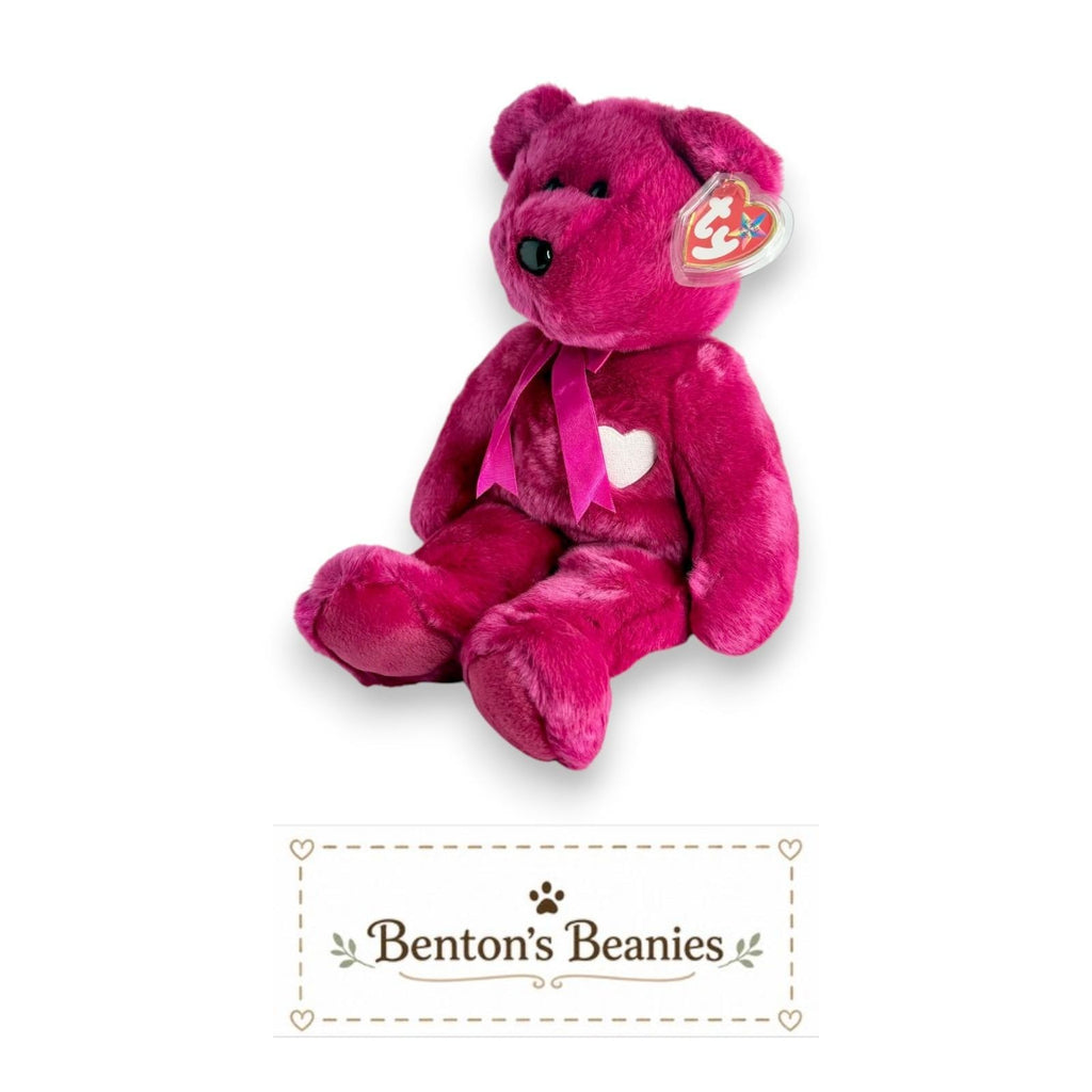 Valentina the Bear Ty Beanie Buddy | Sweetheart Keepsake | Mint Heart Tag