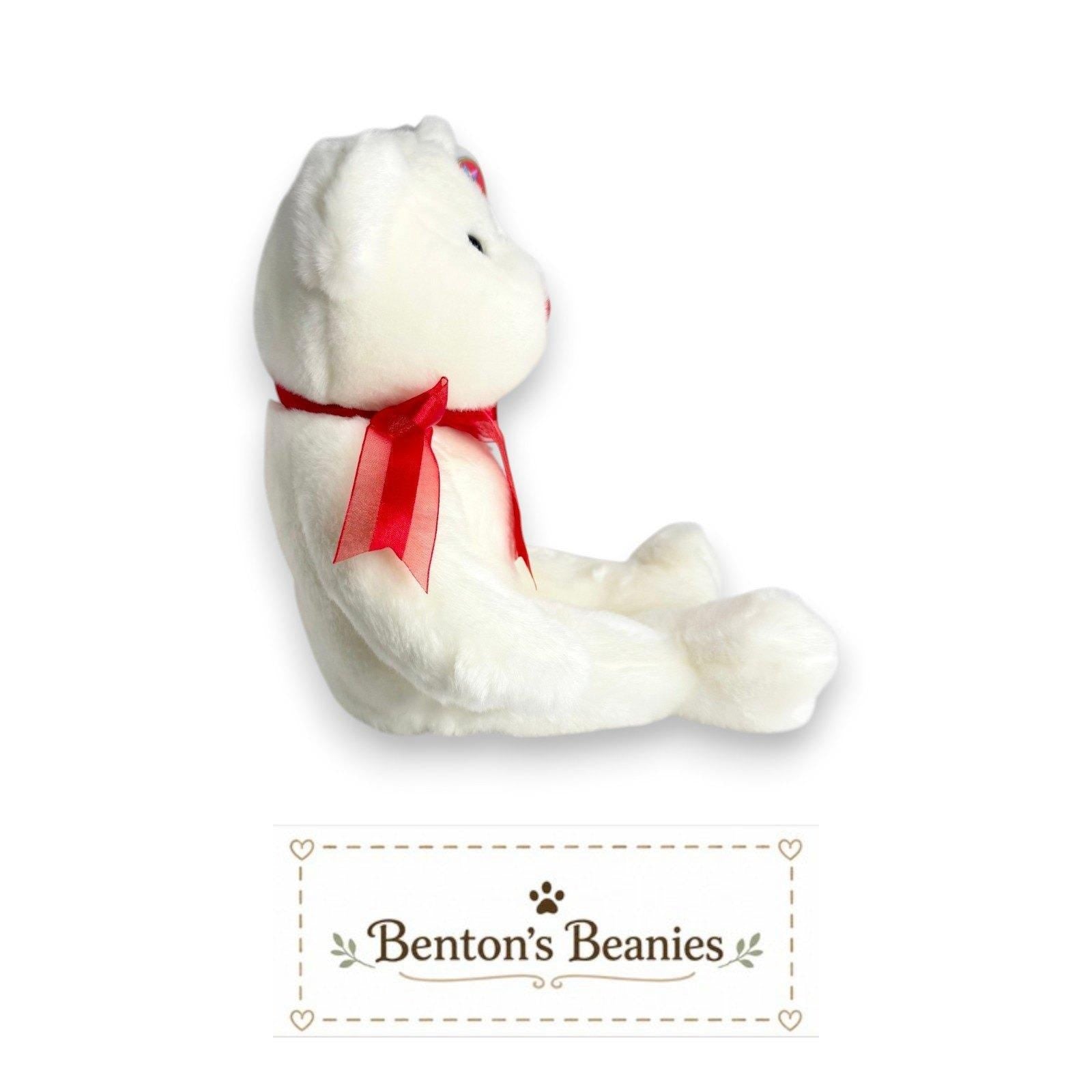 Valentino the Bear Ty Beanie Buddy | Heartfelt Friend | Mint Heart Tag