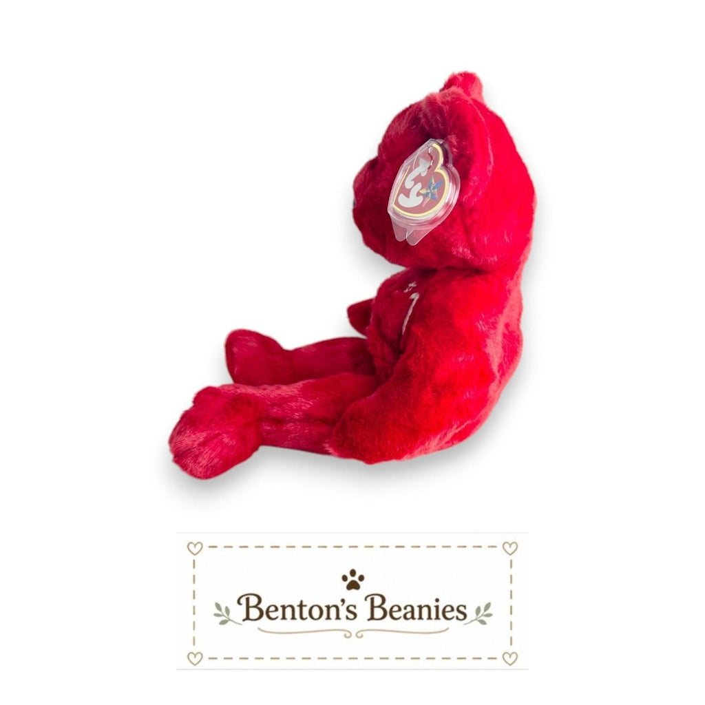 Number 1 Bear Ty Beanie Buddy | Champion Spirit | Mint Heart Tag