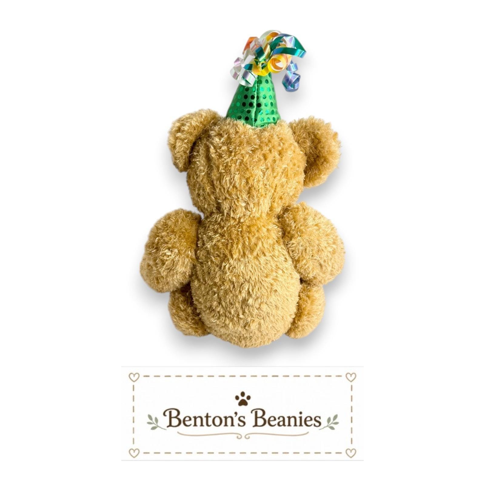 Happy Birthday Bear Ty Beanie Buddy | Green Birthday Cheer | Mint Heart Tag