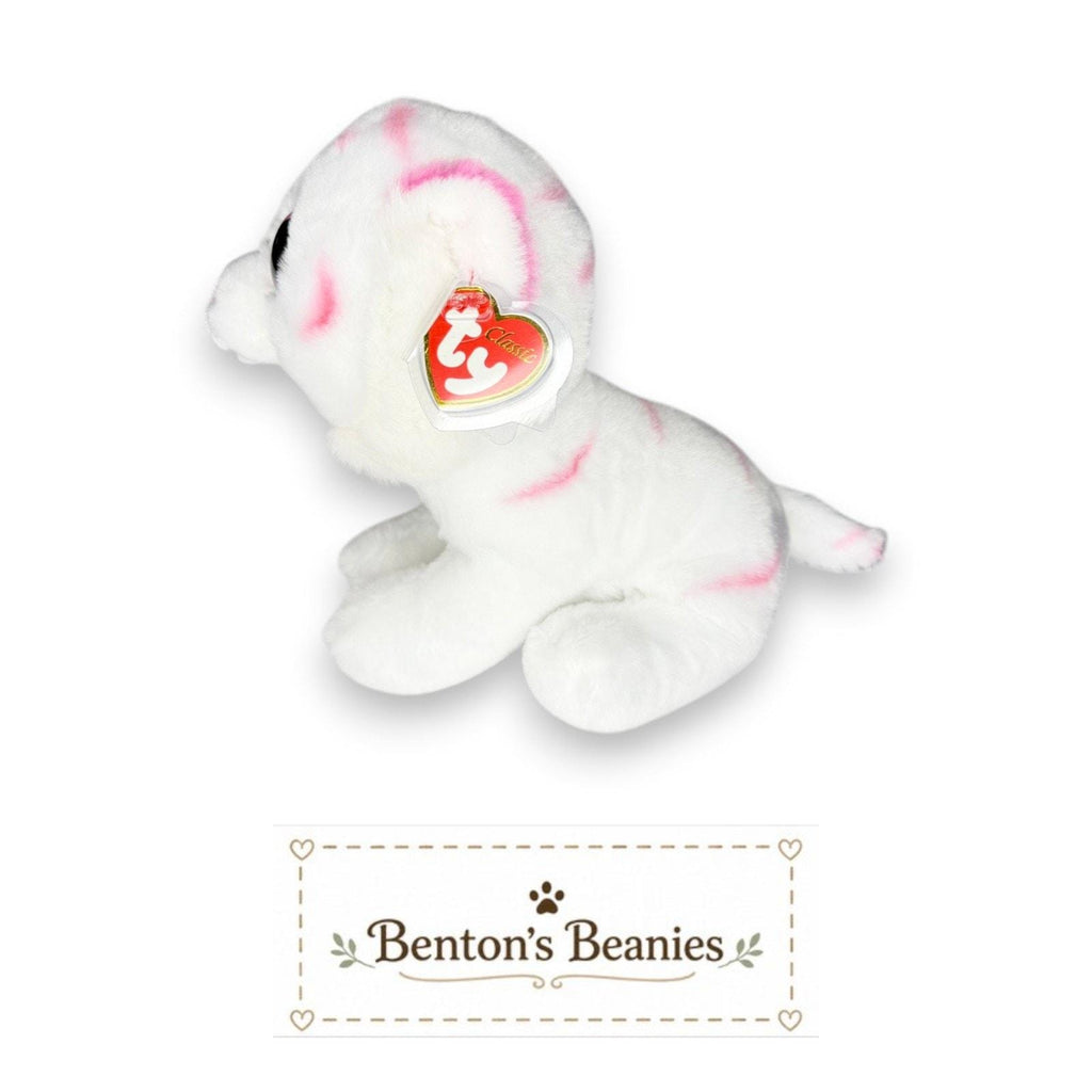 Tabor the Pink Tiger TY Classic | Mint Heart & Tush Tags
